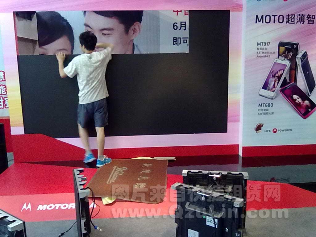 快捷租賃現場案例：摩托新品發(fā)布會現場1